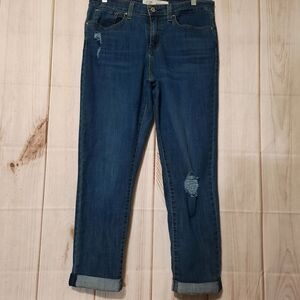 Levis mid-rise boyfriend distressed jeans ladies size‎ 10 30
